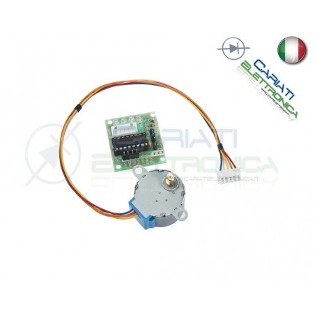 Motore passo passo con driver 28BYJ-48 + ULN2003A stepper shield Arduino Pic STEP MOTOR