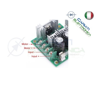 PWM Driver Motore Dimmer REGOLATORE di velocità giri 10A 12V 24V 36V 40VGenerico