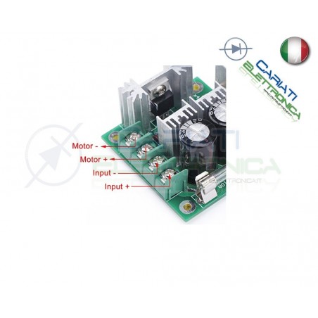 PWM Driver Motore Dimmer REGOLATORE di velocità giri 10A 12V 24V 36V 40VGenerico