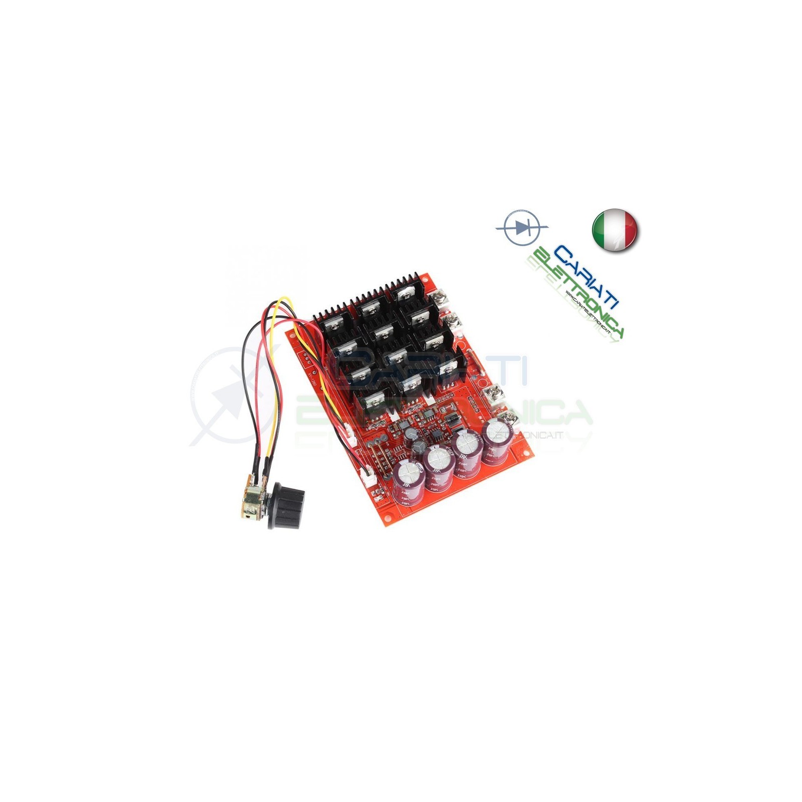 PWM HHO Driver Motore Dimmer REGOLATORE di velocità giri 60A 12V 24V 36V 48V Generico