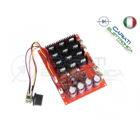 PWM HHO Driver Motore Dimmer REGOLATORE di velocità giri 60A 12V 24V 36V 48V Generico