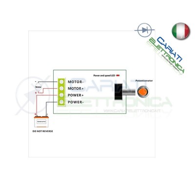 PWM Driver Motore Dimmer REGOLATORE di velocità giri 3A 6V 12V 24V 28VGenerico