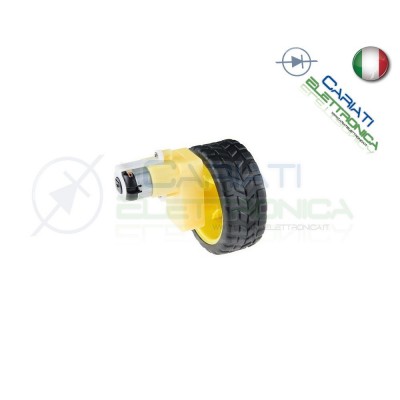 Motore Motoriduttore DC 3V 5V 6V ROBOT SMART CAR TT Ricambio Arduino 90 gradiGenerico