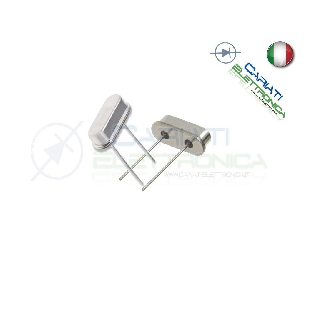 2 PEZZI QUARZO 4 MHZ QUARZI BASSO PROFILO 4MHZ