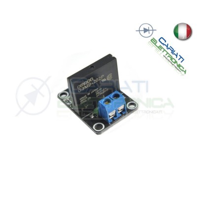 Scheda modulo 5V 1 relè SSR Omron G3MB-202P 240V 2A con Fusibile di protezioneGenerico