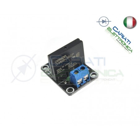 Scheda modulo 5V 1 relè SSR Omron G3MB-202P 240V 2A con Fusibile di protezioneGenerico