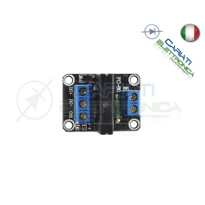 Scheda modulo 5V 1 relè SSR Omron G3MB-202P 240V 2A con Fusibile di protezioneGenerico