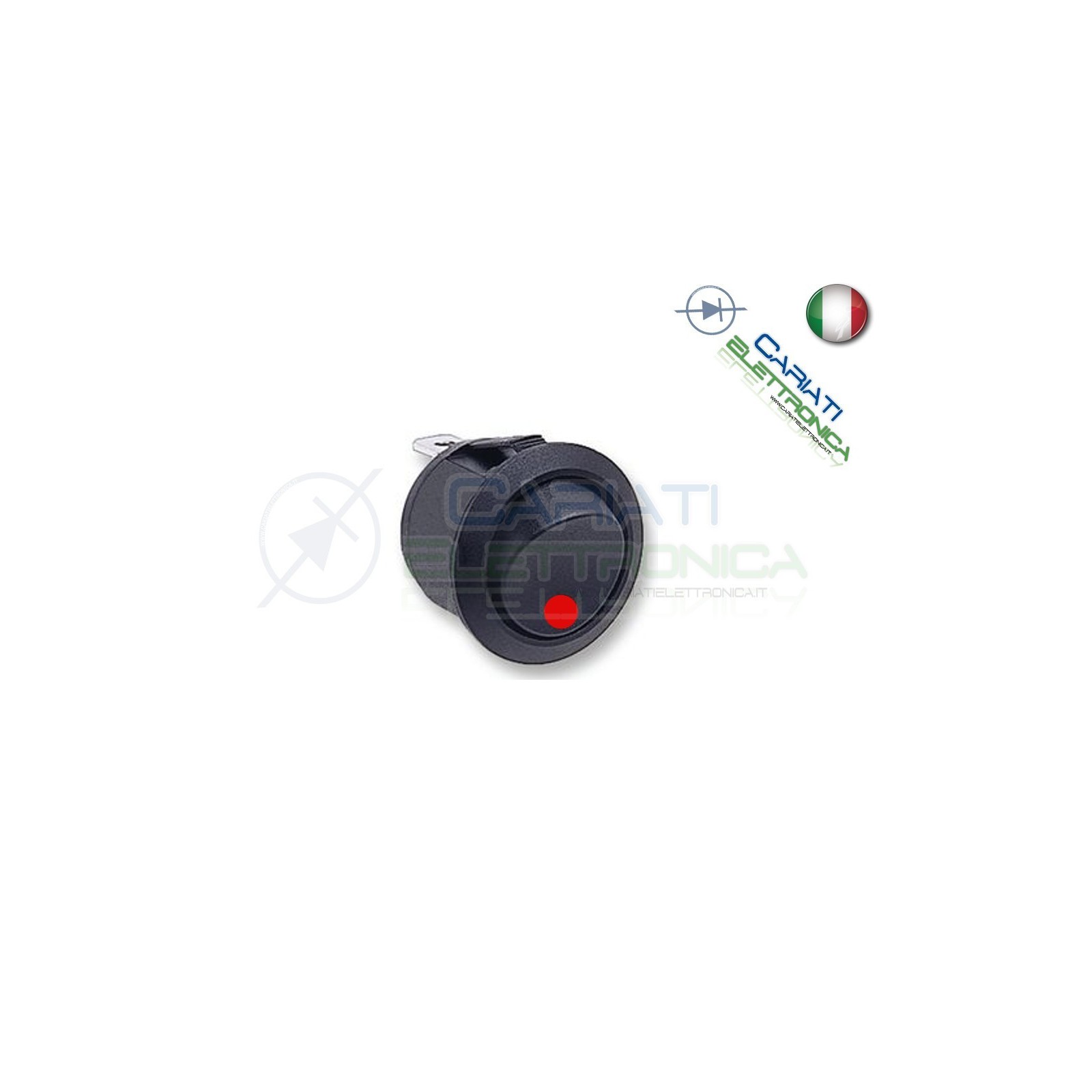 Interruttore Con Led Rosso 16A 12V