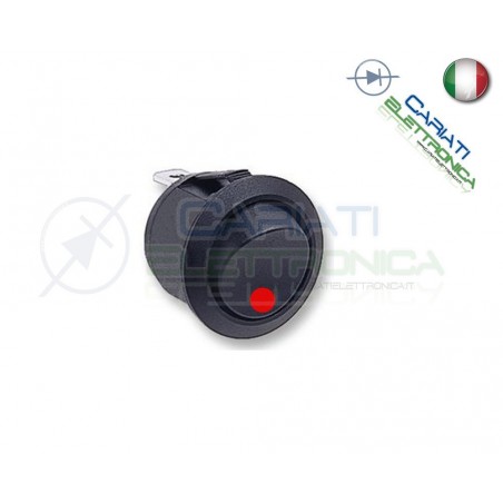 Interruttore Con Led Rosso 16A 12V