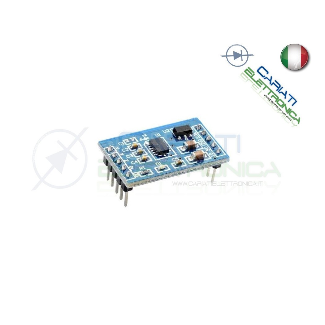 Scheda sensore sccelerometro 3 assi MMA7361 shield arduino pic