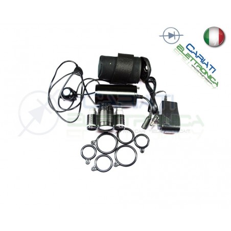Fanale anteriore torcia led per Bike Bici mountain bike 1800lm 3 led