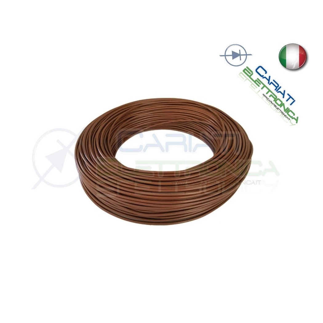 CAVO UNIPOLARE MARRONE N07VK N07V-K 1,5MM FILO ELETTRICO IMPIANTI 5 METRI 5MBaldassari Cavi