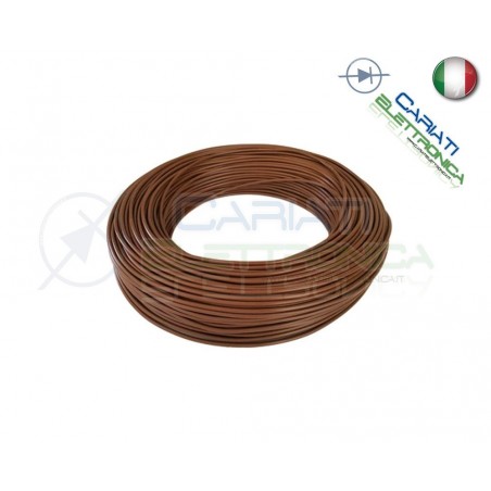 CAVO UNIPOLARE MARRONE N07VK N07V-K 1,5MM FILO ELETTRICO IMPIANTI 5 METRI 5MBaldassari Cavi
