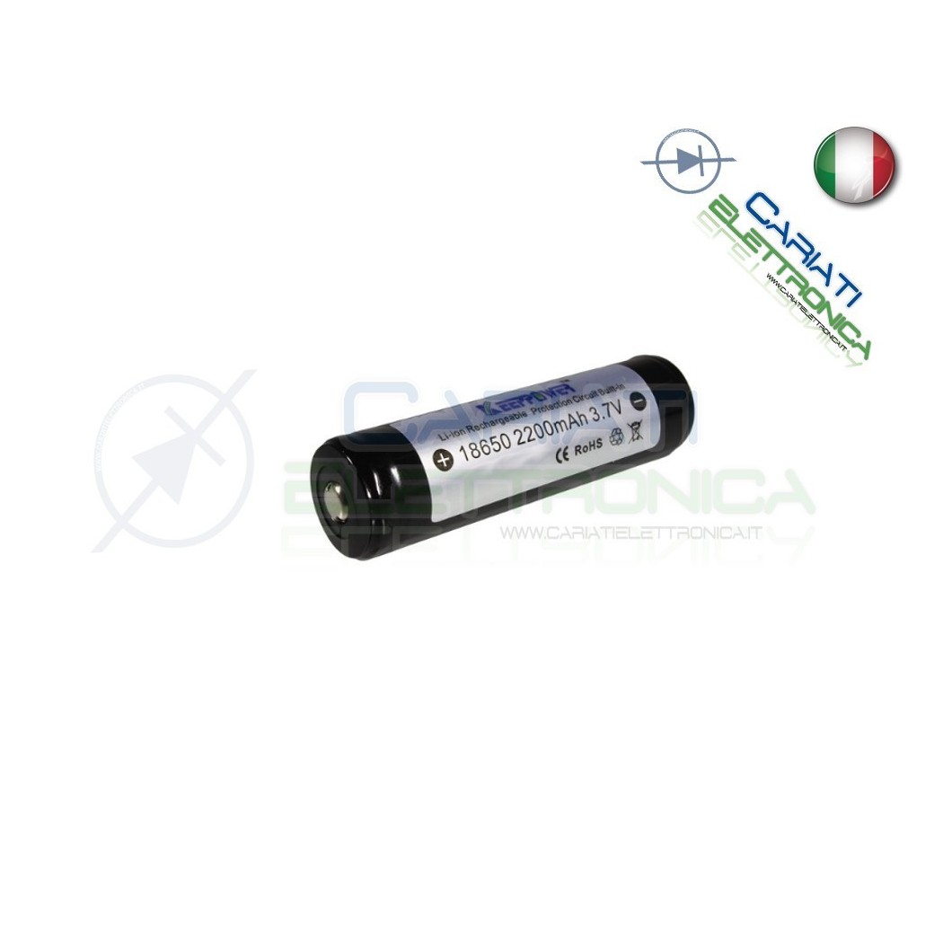 BATTERIA KEEPPOWER 18650 3.7 Volt 2200 mAhKeepPower