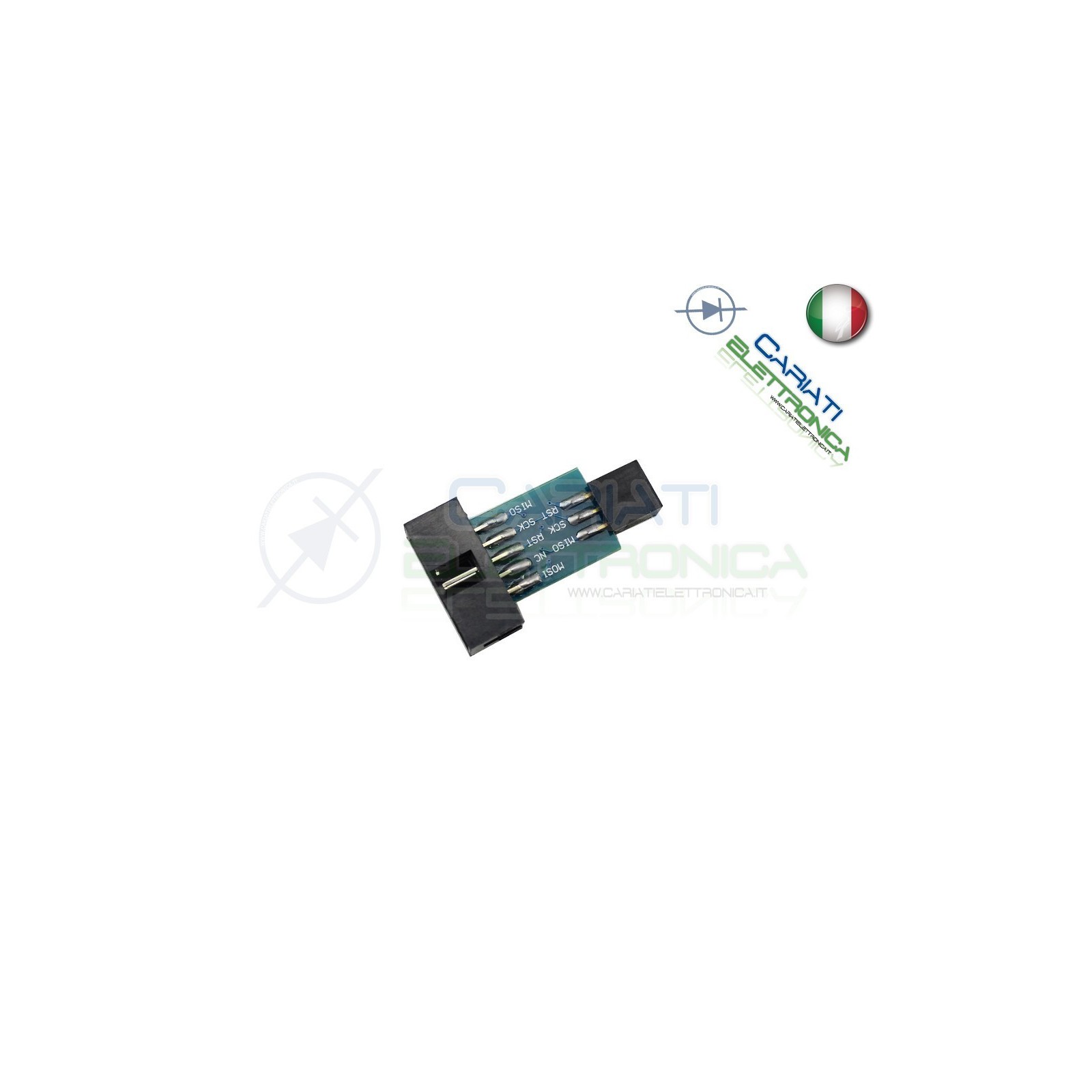 Adattatore AVRISP USBASP STK500 da 10 a 6 pin AVR