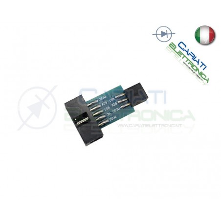 Adattatore AVRISP USBASP STK500 da 10 a 6 pin AVR