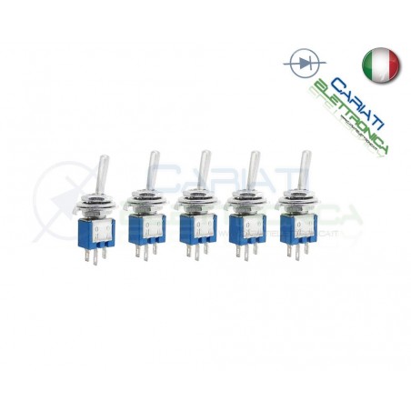 5 Pezzi Interruttore Deviatore a Leva ON ON 3A 125V