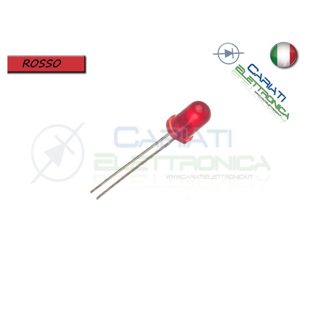Diodo Led diametro 3mm - Alta luminosità - ROSSO | Paoletti Ferrero Srl Diodo Led diametro 3mm - Alta luminosità - ROSSO | Paoletti Ferrero Srl