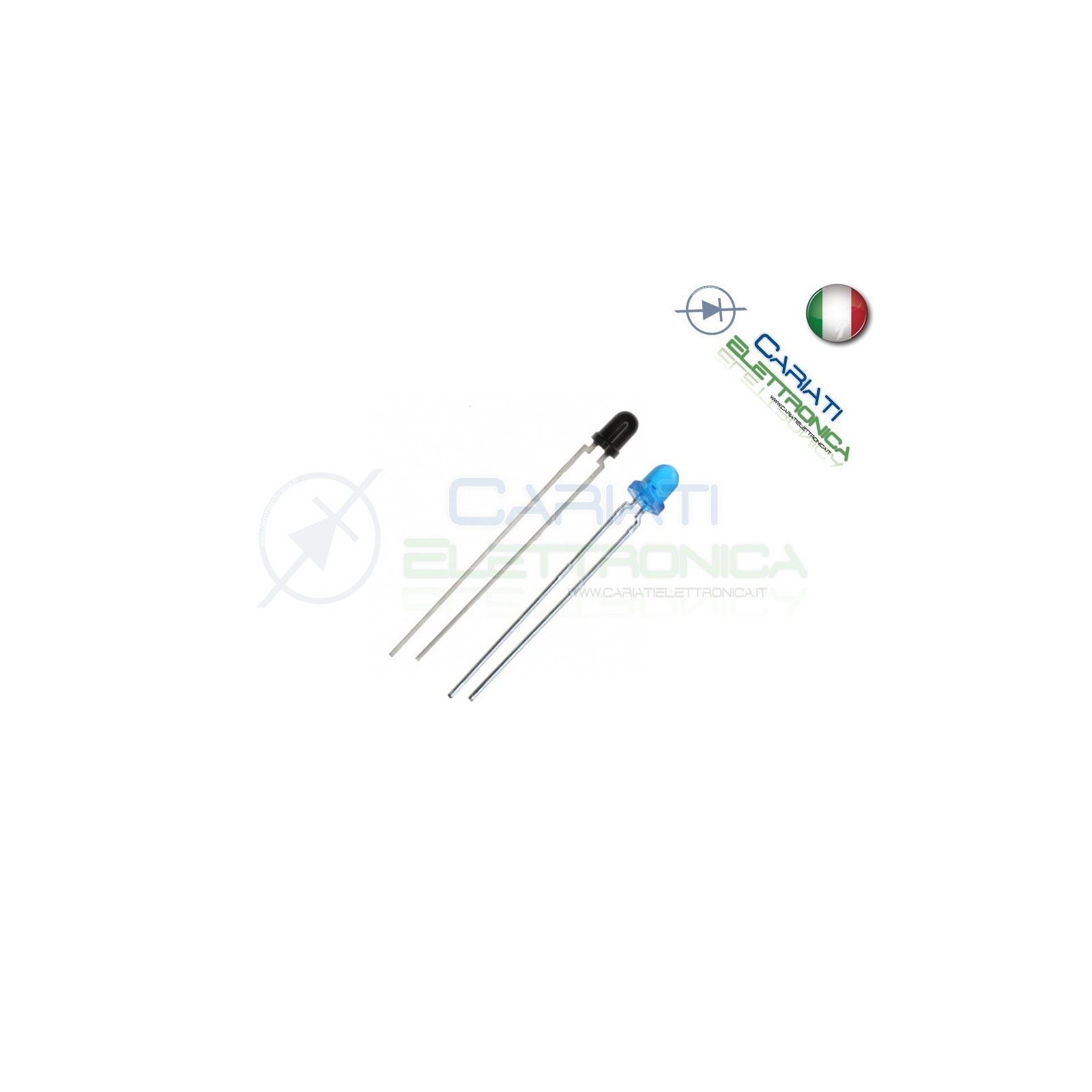 KIT Sensore + Emettitore IR infrarosso TEFT4300 + TSUS4300 Vishay