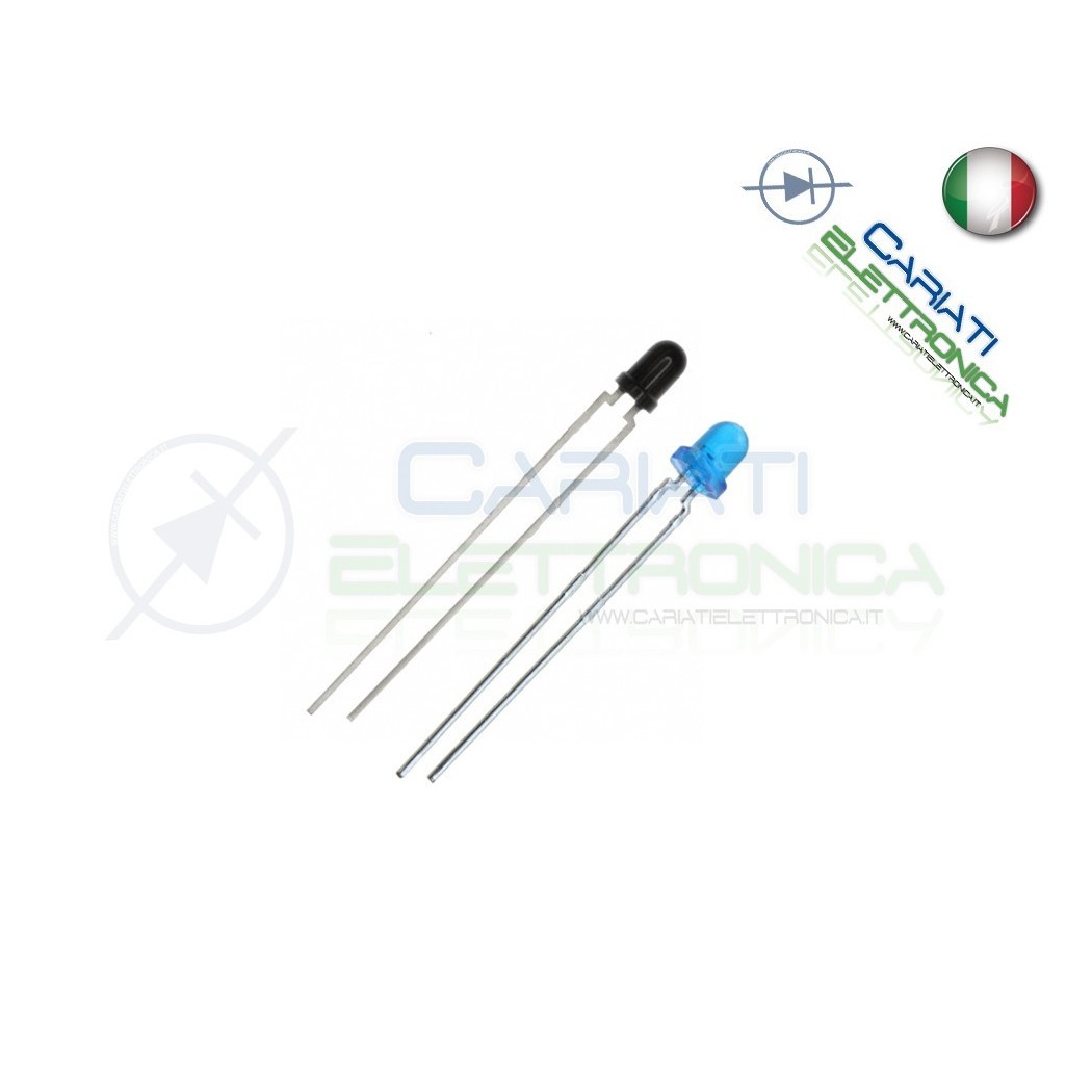 KIT Sensore + Emettitore IR infrarosso TEFT4300 + TSUS4300 Vishay