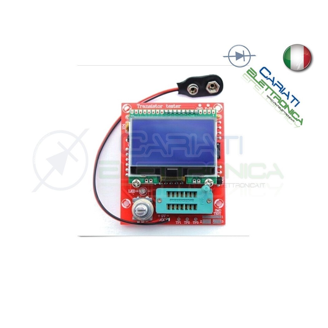 Tester transistor NPN PNP MOSFET diodi tiristori resistori condensatori