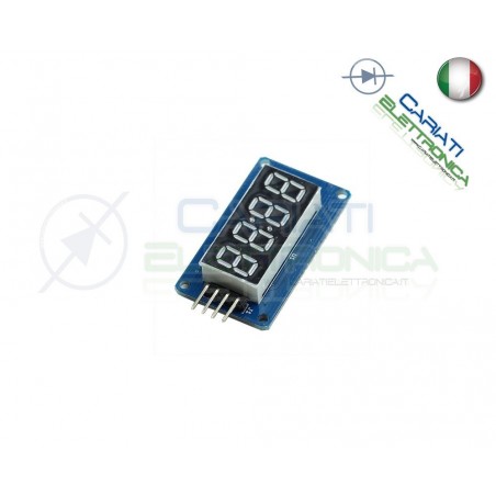 Modulo display 4 cifre seriale con TM1637 shield arduino pic raspberry