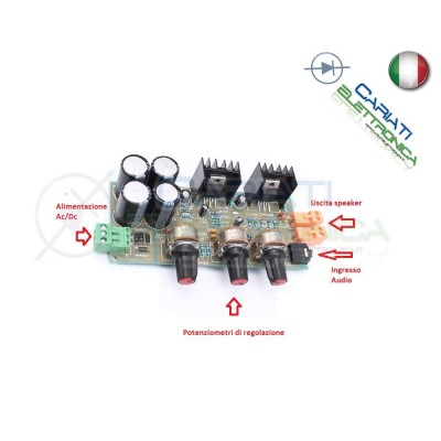 Amplificatore audio digitale TDA2030 TDA2030A 2x18W Generico