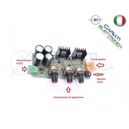 Amplificatore audio digitale TDA2030 TDA2030A 2x18W Generico