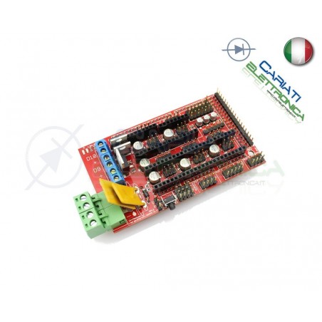 Controller RAMPS 1.4 Reprap Mendel Prusa stampante 3D printer ArduinoGenerico