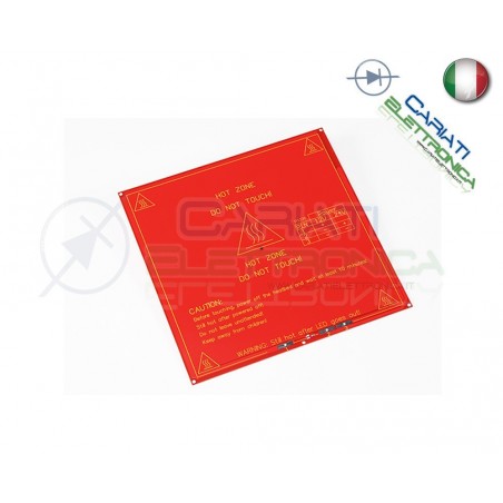 Piastra calda MK2B Reprap Mendel Prusa RAMPS stampante 3D hot plateGenerico