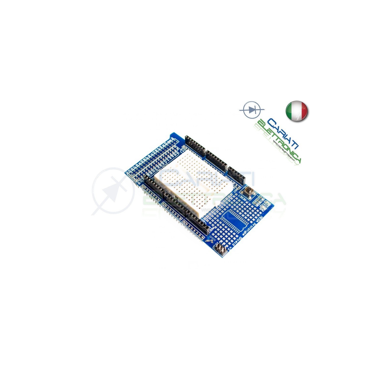 Scheda compatibile per ARDUINO MEGA 2560 proto shield V3 basetta millefori PCBGenerico