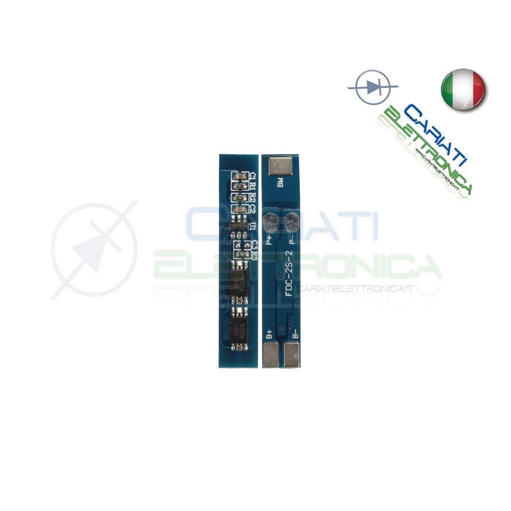 Bms 2 battery18650 Litio Li-ion PCB battery 7.4V 3AGenerico