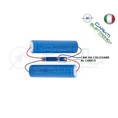Bms 2 battery18650 Litio Li-ion PCB battery 7.4V 3AGenerico