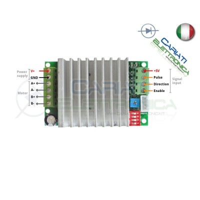 Scheda Driver Controller TB6600 4.5A CNC singolo asse motore passo passoGenerico