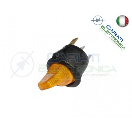 Interruttore Leva con Luce Gialla Giallo ON OFF 6A 250V