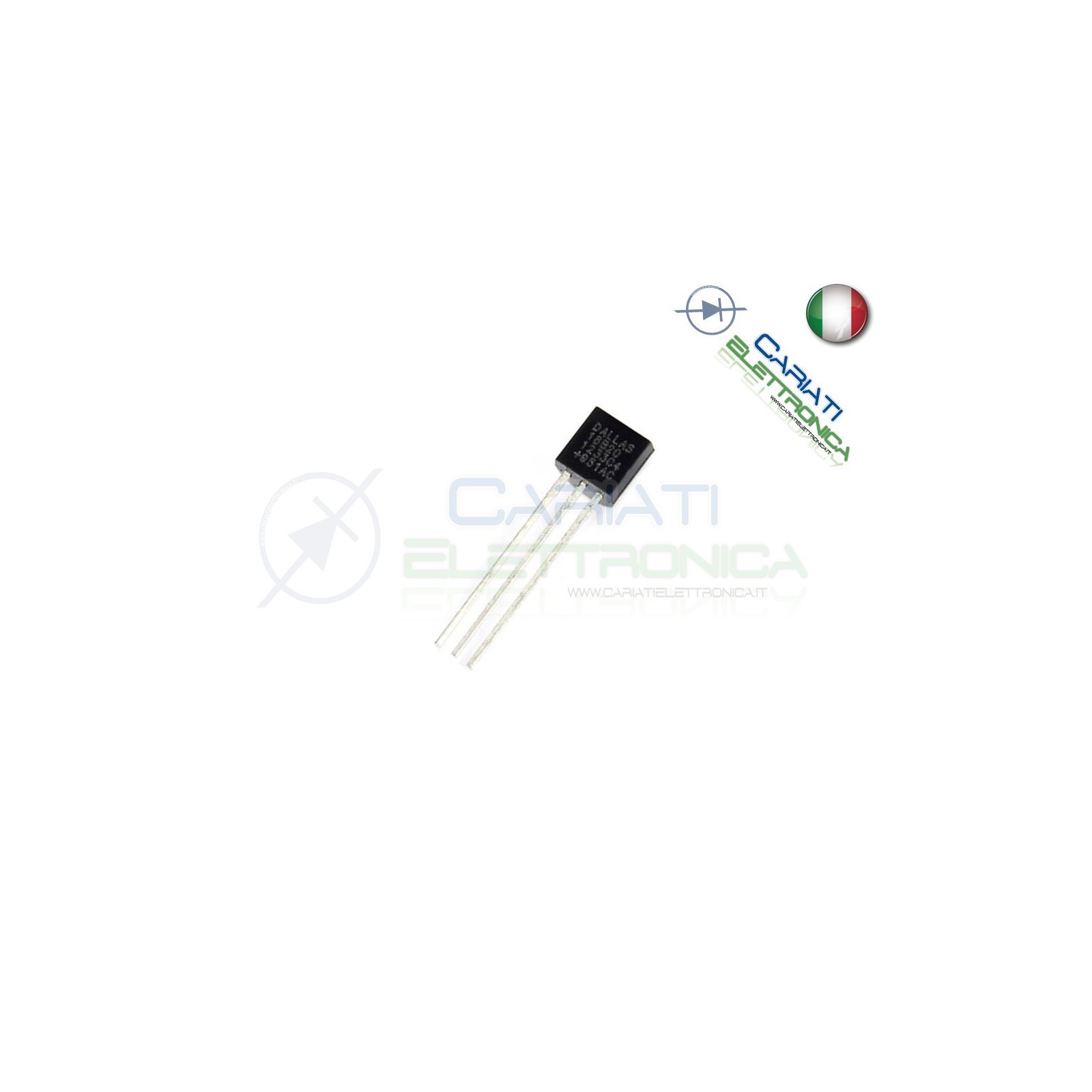 1 PEZZO SENSORE DI TEMPERATURA DS18B20 18B20 TO-92 National