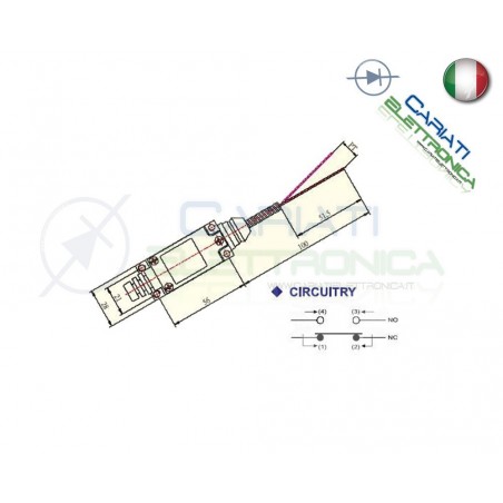 Limit switch ME-8169 Limitswitch contact Ac 250V 5AGenerico