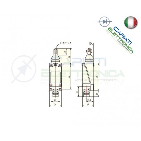 MICRO INTERRUTTORE FINE CORSA ME-8122 Limit Switch AC 250V 5A