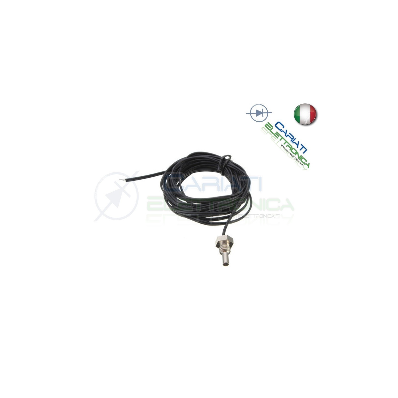 TERMISTORE SONDA WATERPROOF NTC 10K 3950 5 metri M8 sensor thermistor