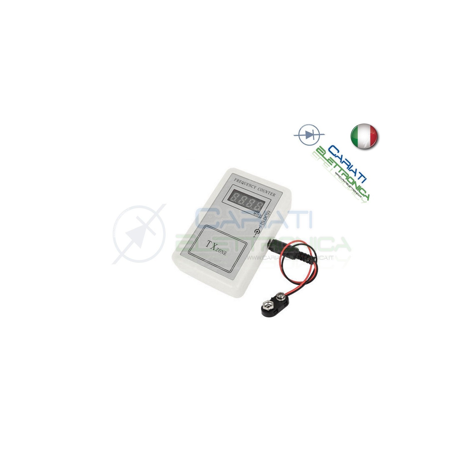 FREQUENZIMETRO DIGITALE PER LETTURA FREQUENZE DI RADIOCOMANDI 250-433 Mhz