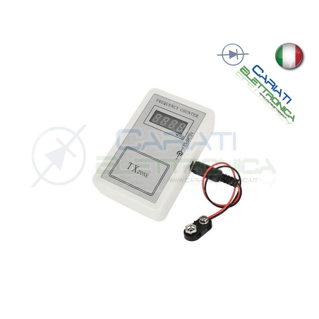 FREQUENZIMETRO DIGITALE PER LETTURA FREQUENZE DI RADIOCOMANDI 250-433 Mhz