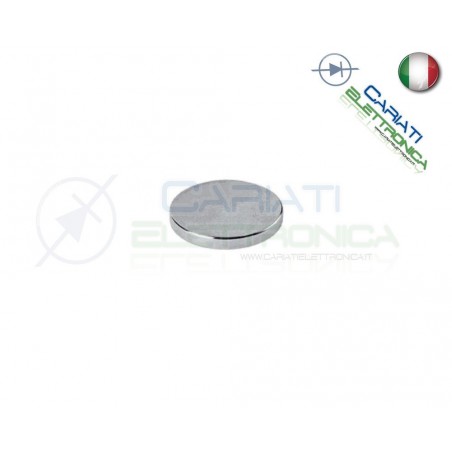 1 Pezzo CALAMITA MAGNETE NEODIMIO 20mm 20X3 mm POTENTE FIMO CERAMICA BOMBONIERE