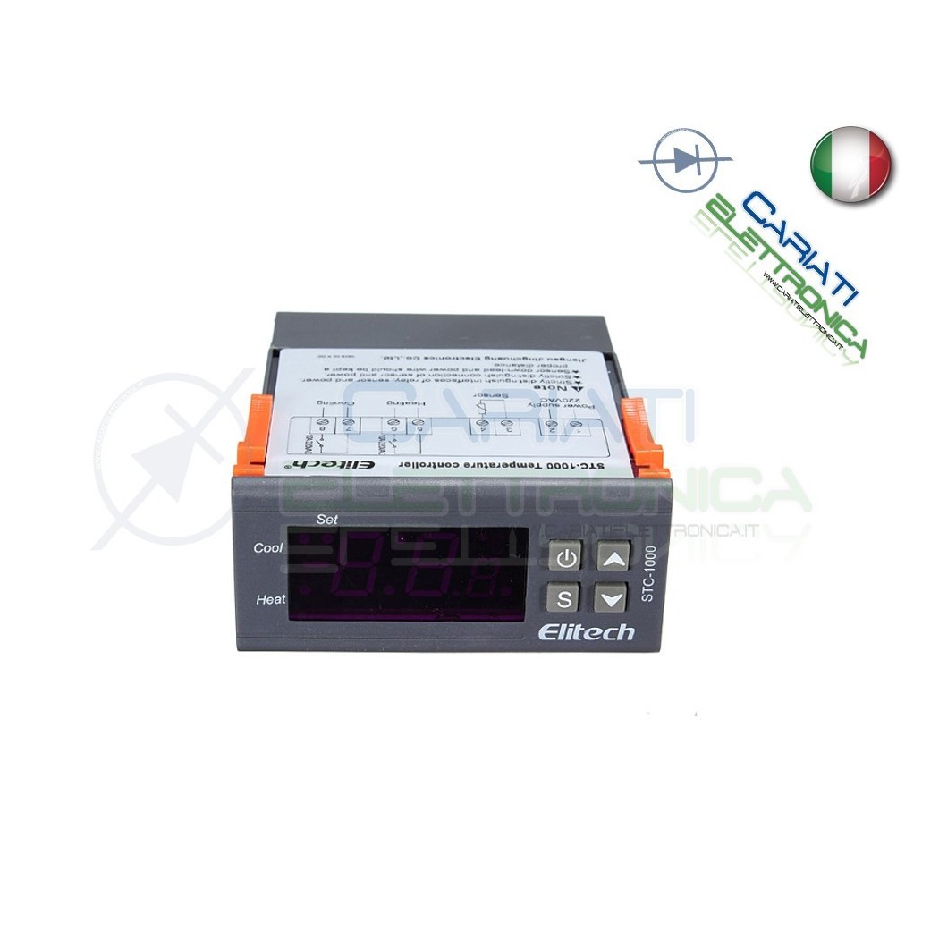 TERMOSTATO Regolatore Controllore di Temperatura Termoregolatore STC-1000 10A