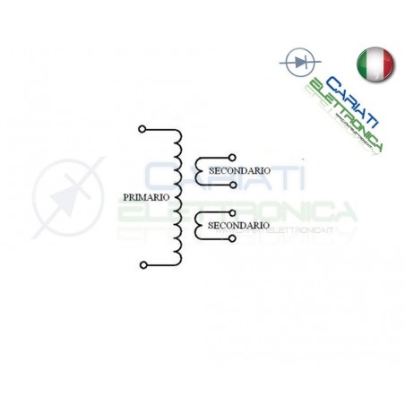 Trasformatore incapsulato 28VA Ingresso 230V Ac Uscita 2x12V aC