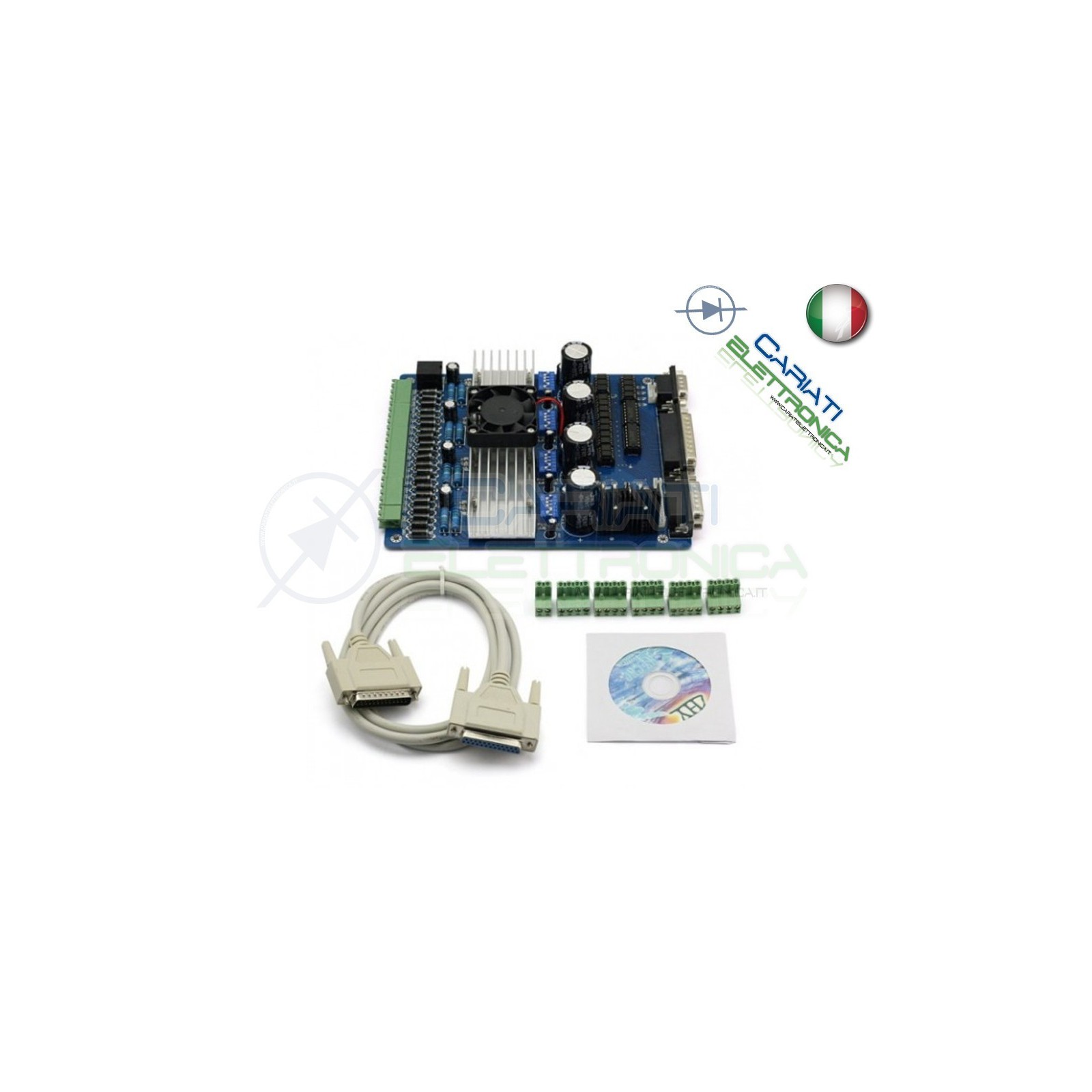Driver 4 assi TB6560 per motori passo passo stepper cnc Mach3