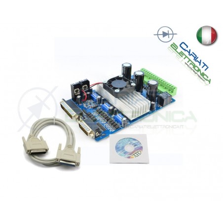 Driver 3 assi TB6560 per motori passo passo stepper cnc Mach3