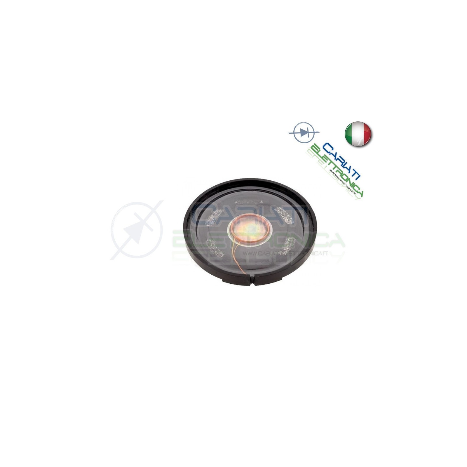 Altoparlante speaker cassa in mylar 250mW 8Ω 82dB 40mm