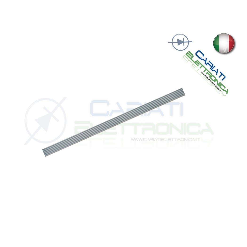 4 PEZZI DI CAVO PIATTO FLAT MULTIPOLARE 26 AWG 4 POLI PASSO 2,54 GRIGIO
