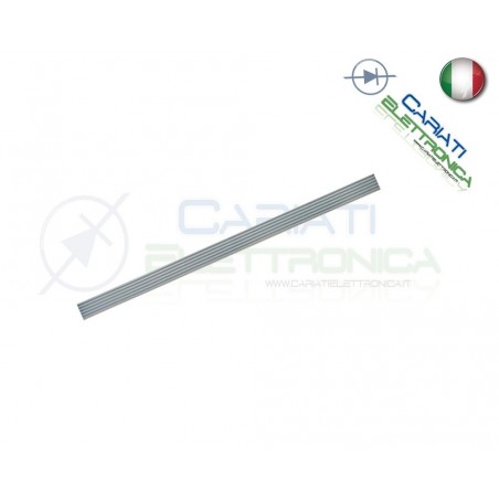 4 PEZZI DI CAVO PIATTO FLAT MULTIPOLARE 26 AWG 4 POLI PASSO 2,54 GRIGIO