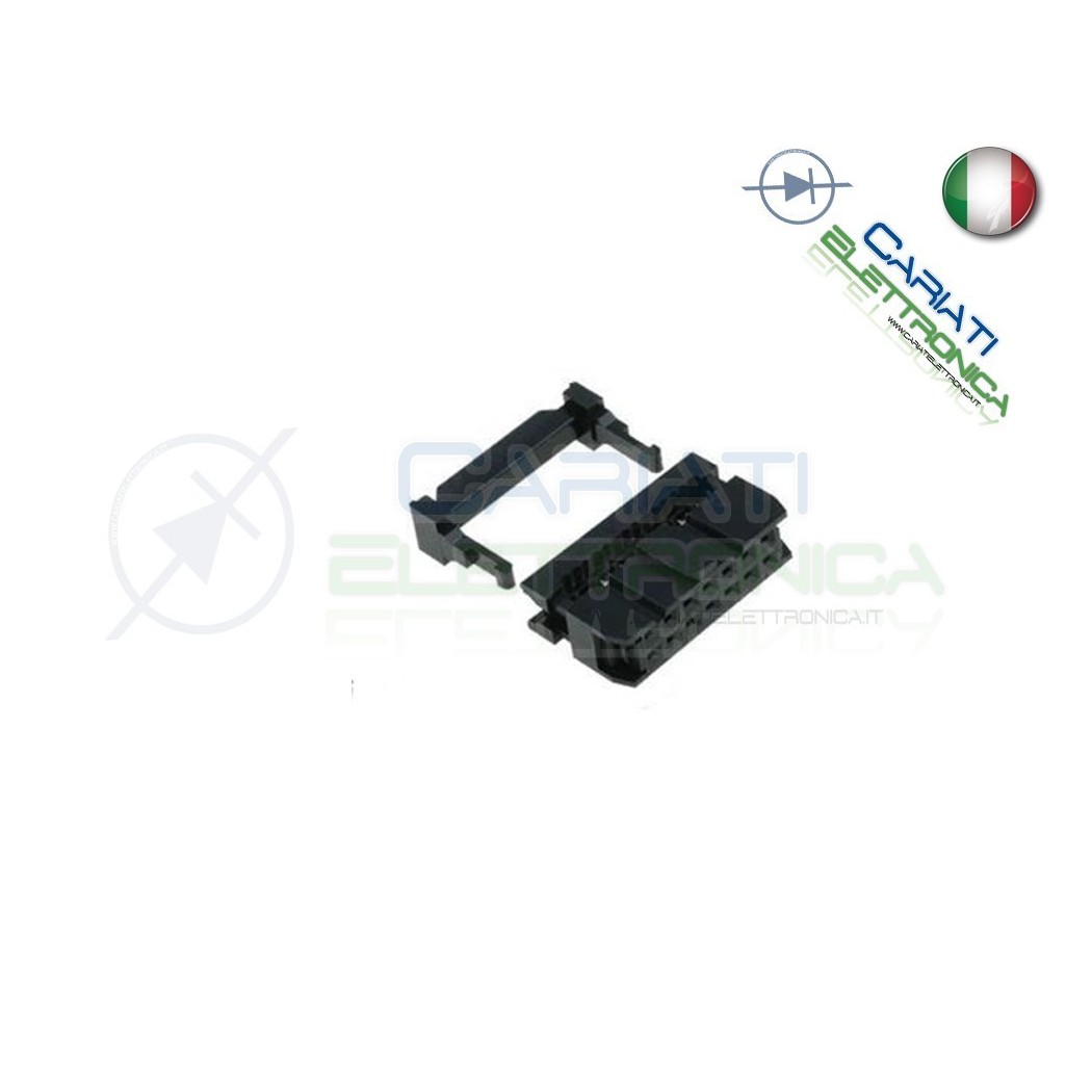2 PEZZI CONNETTORE IDC FEMMINA 26 POLI PER CAVO PIATTO FLAT CABLE CON FERMACAVO